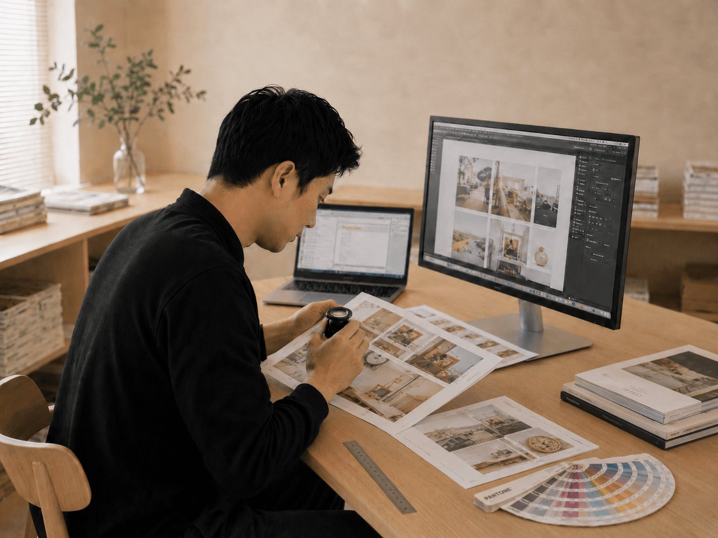 Printing production and finishing process